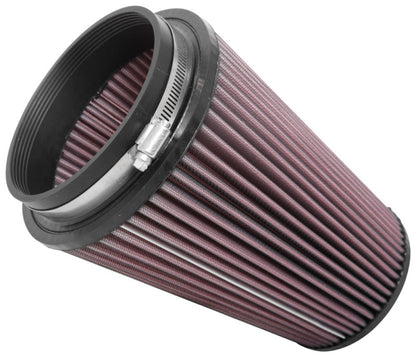 K&N Universal Clamp-On Air Filter for Jeep Wrangler - 5 Inch Flange / 6-1/2 Inch Body / 4-3/8 Inch Top / 8-3/4 Inch Height