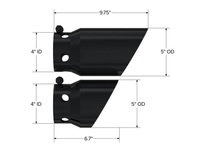 MBRP Armor Black Exhaust Tip for Ford F-250 Super Duty (Part T5111BLK)