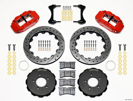 Wilwood Narrow Superlite 6R Front Hat Kit 12.88 inch Drill for 2006-2007 Honda Civic and CR-Z