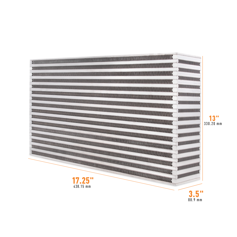 Mishimoto Universal Air-to-Air Intercooler Core - 17.25in x 13in x 3.5in for Automotive Performance