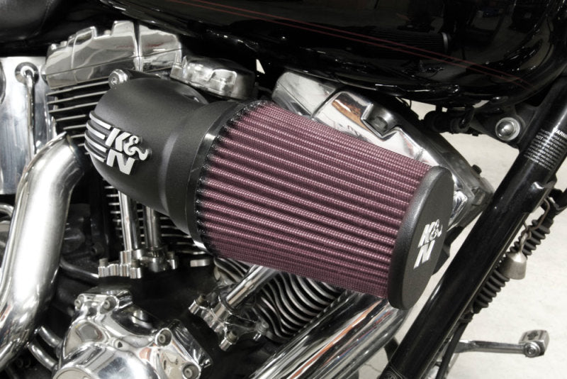 K&N Engineering 57-1137 High-Flow Air Intake System for Harley-Davidson Touring, Softail, Twin-Cam, and Sportster Models