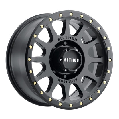 Method MR305 NV 20x10-Inch Matte Black Wheel with -18mm Offset and 8x180 Bolt Pattern