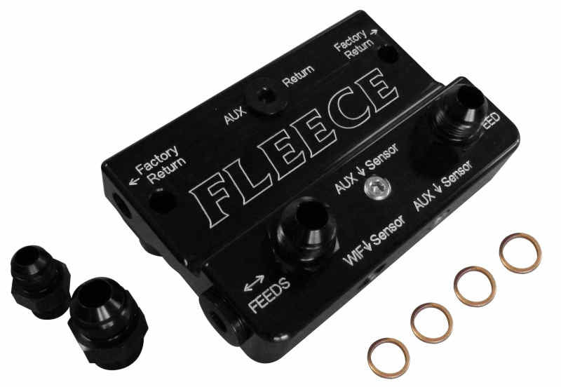 Fleece Performance 10-12 Dodge 6.7L Cummins 4th Gen Fuel Distribution Block FPE-FFD-RF-4G
