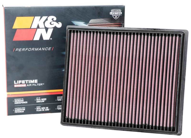 K&N Engineering 33-5116 High-Flow Reusable Air Filter for Nissan Frontier 3.8L V6