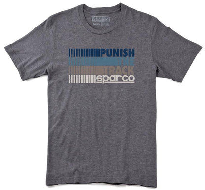 Sparco Punish Gray Medium T-Shirt - Automotive Apparel by SPARCO Part SP02700GR2M