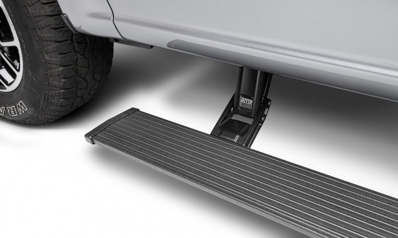 AMP Research PowerStep Plug-N-Play Automatic Running Boards for 2022-2023 Chevy Silverado and GMC Sierra 1500, 2024 Silverado 2500/3500HD