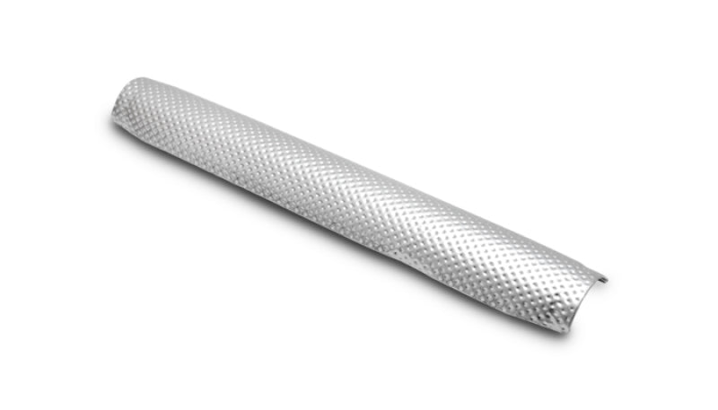 Vibrant Sheethot Premed Pipe Shield 2in-3in OD, 1 Foot Length, Aluminum, Up to 1100°F