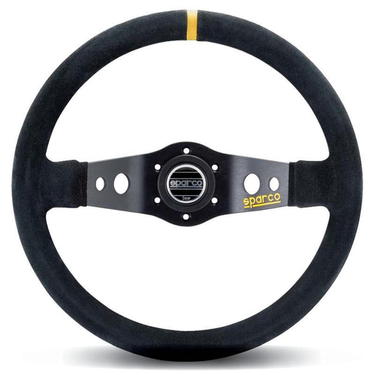 Sparco 215 Suede Black Steering Wheel - Part Number 015R215CSN