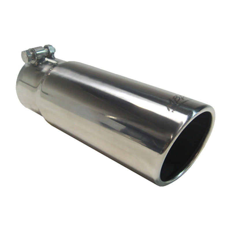 MBRP Universal Exhaust Tip 3 Inch O.D. Angled Rolled End – Polished T304 Stainless Steel