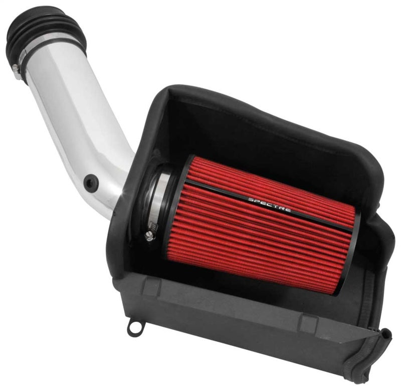 Spectre 94-97 Ford Super Duty 7.3L Diesel Air Intake Kit with Polished Aluminum Tubing and Reusable Filter