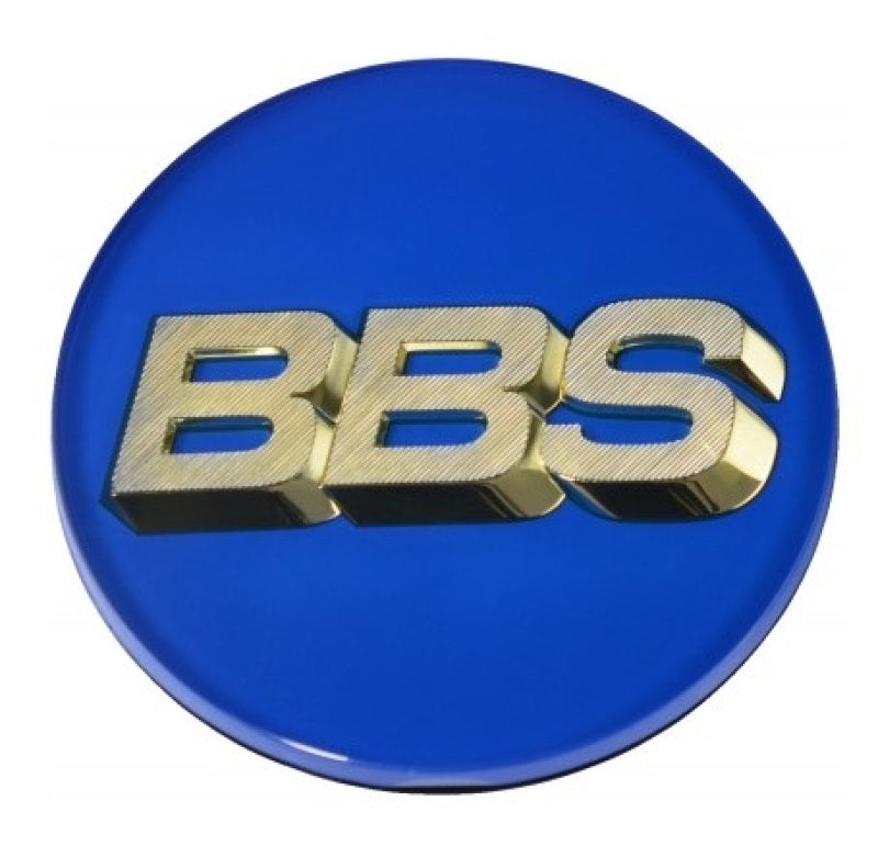BBS Center Cap 70.6mm Blue and Gold with 4-Tab Design - Part No. 56.24.132