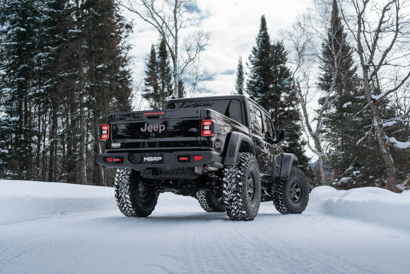 MBRP Armor Plus Series 3-Inch Exhaust System for Jeep Gladiator JT 2021-2022 with Rear Turn Down