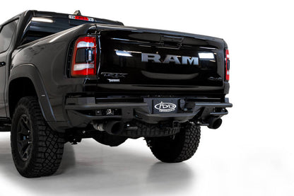 Addictive Desert Designs 2021-2023 Ram 1500 TRX PRO Bolt-On Rear Bumper with Sensors in Hammer Black