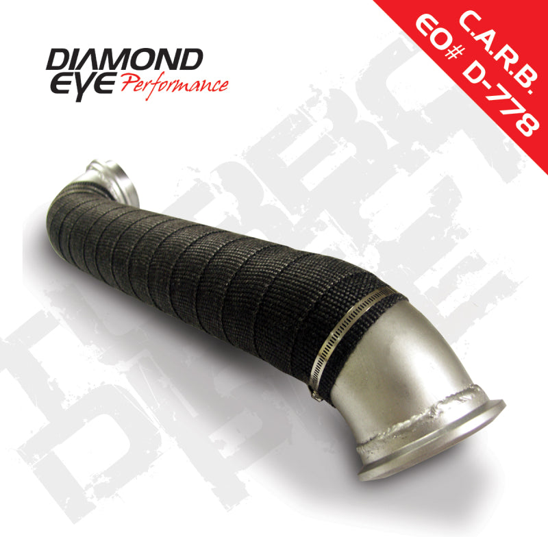 Diamond Eye Performance Turbo-Direct 3-inch Exhaust Pipe for 2004-2010 Chevy/GMC Duramax Diesel Trucks