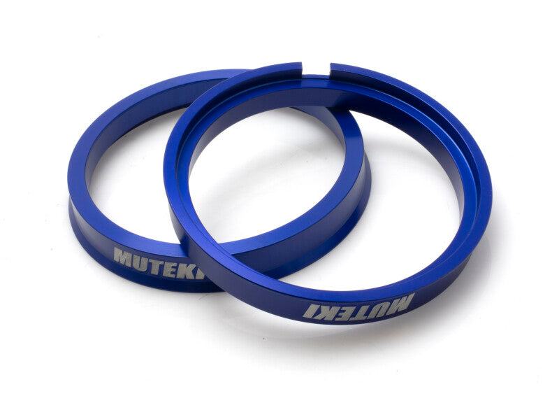 Wheel Mate Muteki Tesla Hub Ring Set 73mm x 64mm – Blue, 2 Piece