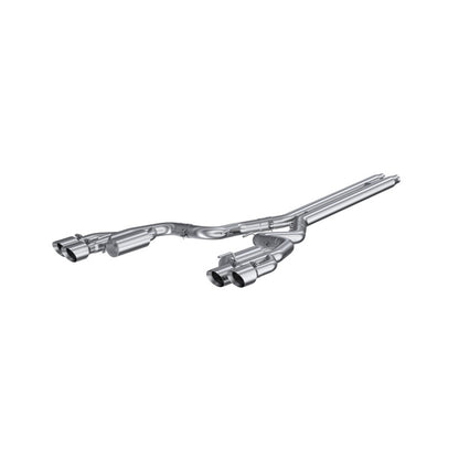 MBRP Armor Pro Series 3-Inch Cat Back Exhaust System for Ford Mustang GT 2018-2022 with Quad Tips