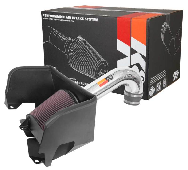 K&N Engineering 77-1578KP High Flow Performance Cold Air Intake System for 2019-2020 Ram 1500 with 5.7L V8