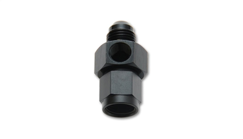 Vibrant -4AN Male to -4AN Female Union Adapter Fitting with 1/8 Inch NPT Port