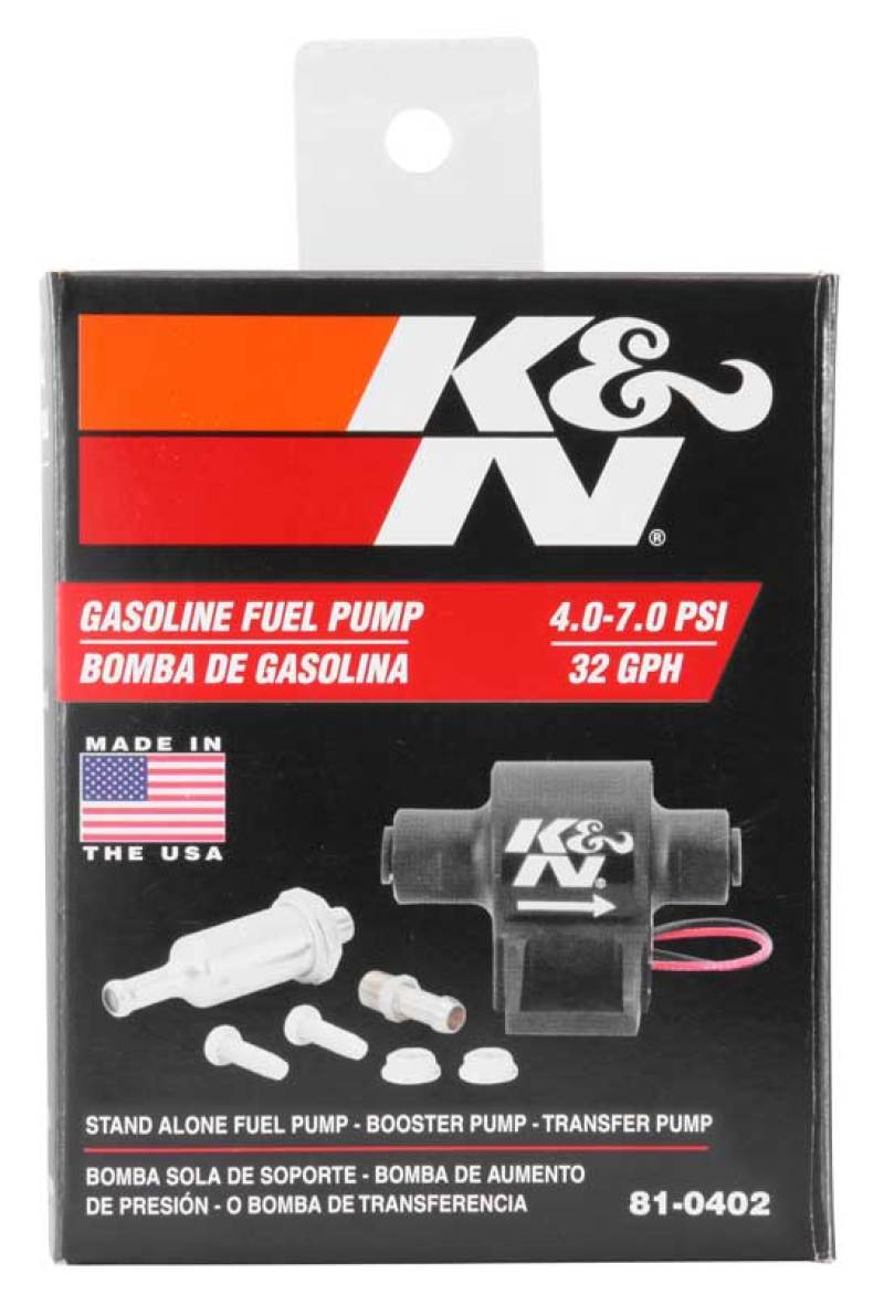 K&N Engineering Performance Electric Fuel Pump 4-7 PSI (Part #81-0402)