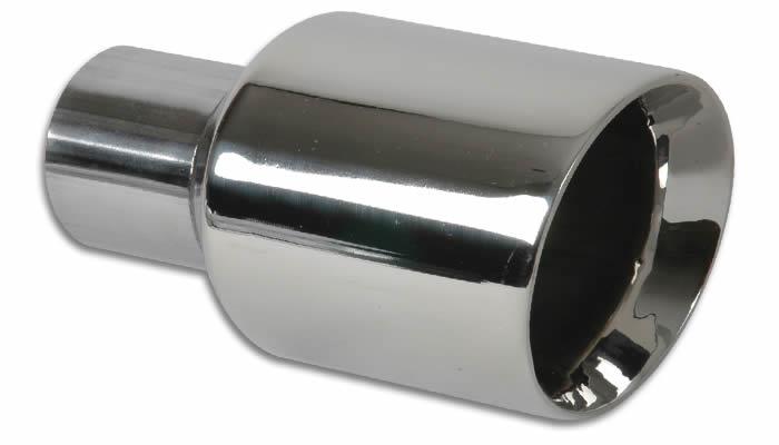 Vibrant 3.5 Inch Round Stainless Steel Exhaust Tip with Beveled Outlet - Part Number 1226