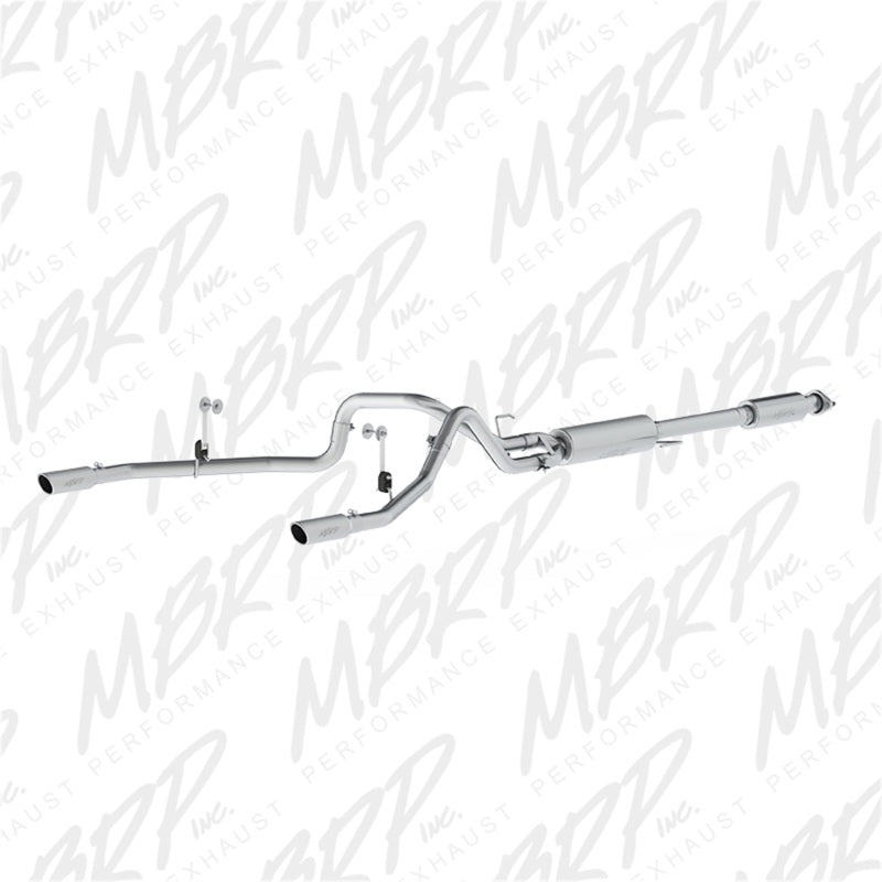 MBRP Armor Lite Series 2015-2016 Ford F-150 5.0L Dual Rear Exit Cat Back Exhaust System - Part #S5258AL