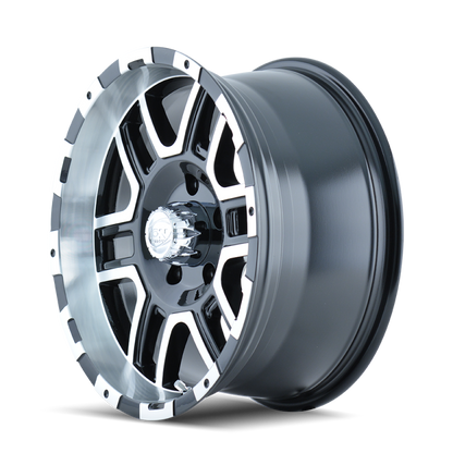 ION Wheels Type 179 16x8 Black Machined Alloy Wheel with 8x165.1 Bolt Pattern and 10mm Offset