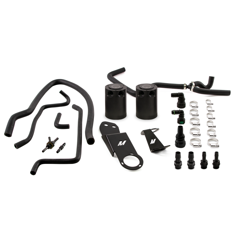 Mishimoto 2013-2019 Cadillac ATS 2.0T Baffled Oil Catch Can Kit - Black
