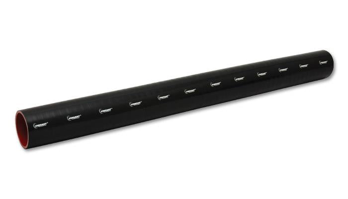 Vibrant 4 Ply Reinforced Silicone Straight Hose Coupling - 1.5 inch ID x 36 inches Long, Black