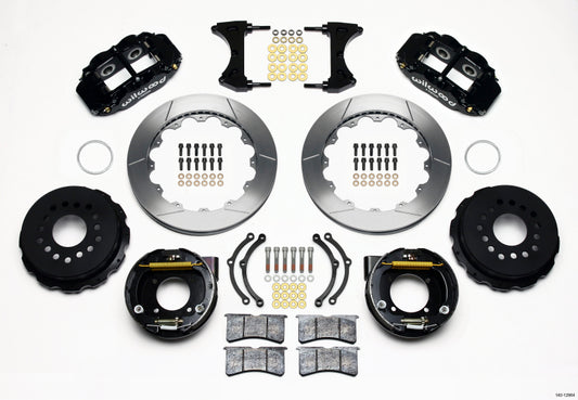 Wilwood Narrow Superlite 4R Rear Parking Brake Disc Kit for Chevy 12 Bolt with C-Clips, 12.88 Inches