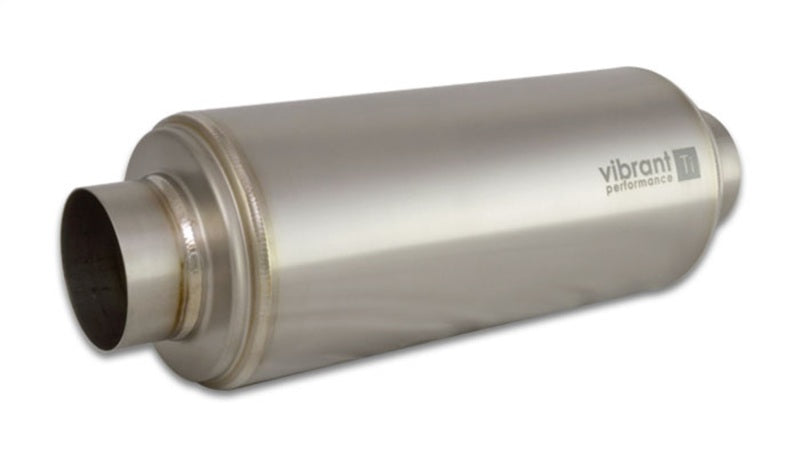 Vibrant Titanium Resonator 3-inch Inlet / 3-inch Outlet, 16 inches Long - Part Number 17532