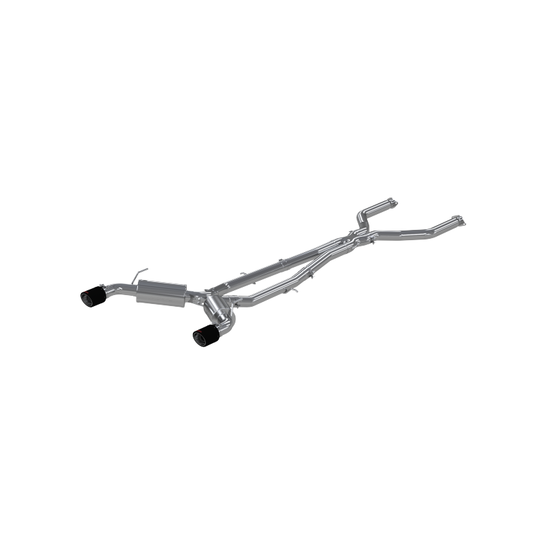 MBRP Armor Pro Series Cat Back Exhaust System for 2016-2019 Infiniti Q50 with 3-inch Diameter and Carbon Fiber Tips – T304 Stainless Steel