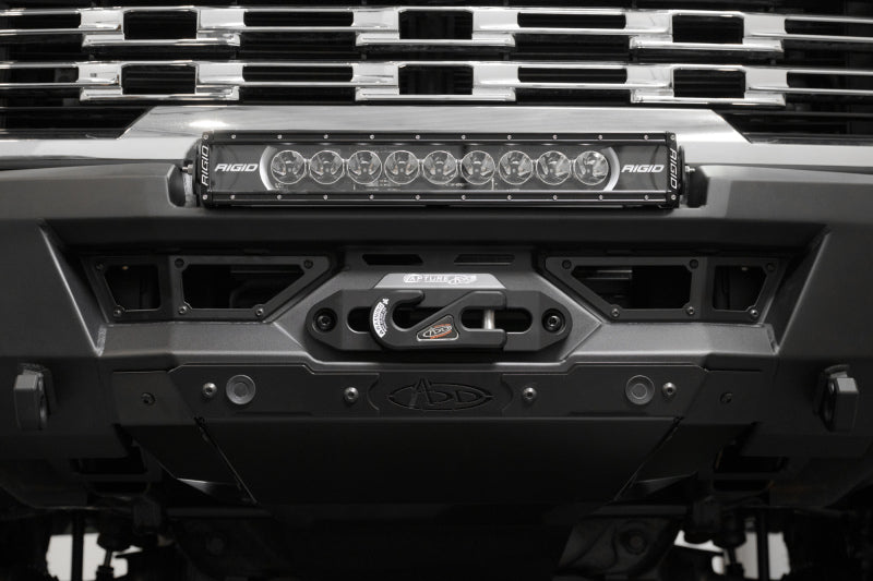 Addictive Desert Designs Phantom Front Bumper with Winch for 2024-2025 GMC Sierra 2500/3500 HD - Hammer Black