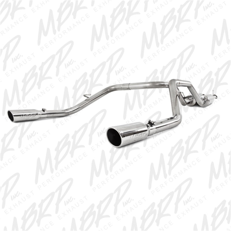 MBRP Armor Plus Series Cat Back Exhaust System for 2009-2012 Toyota Tundra 5.7L - Dual Split Rear Exit with 3.5 Inch Tips