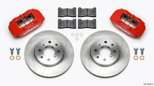 Wilwood DPHA Front Caliper & Rotor Kit for Honda and Acura with 262mm OE Rotor - Red