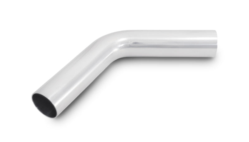 Vibrant 4-inch O.D. Universal Aluminum Tubing with 60 Degree Bend - Polished, Part Number 2822