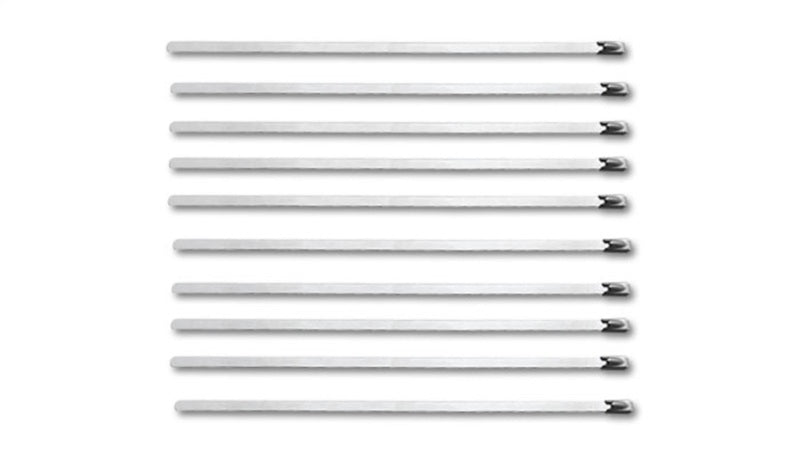 Vibrant SS Cable Ties 7.5-inch Stainless Steel Heavy Duty Fasteners (10 Pack)