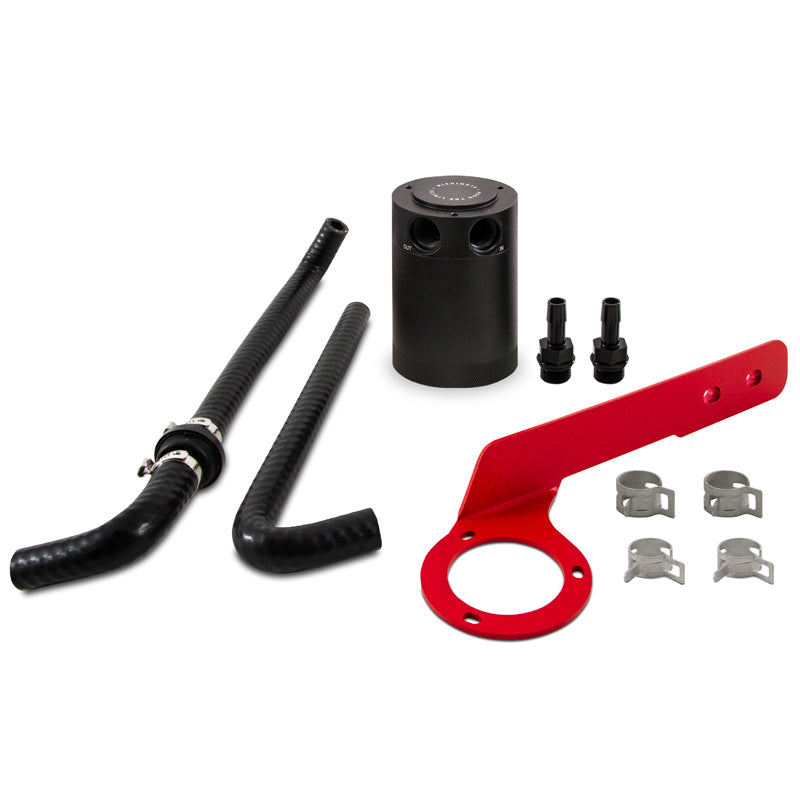 Mishimoto 2018+ Honda Accord 2.0T Baffled Oil Catch Can Kit - Red