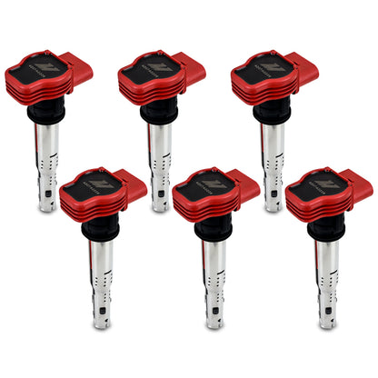 Mishimoto 06-08 VW/Audi Six Cylinder Ignition Coil Set – High-Performance Replacement for Enhanced Engine Reliability