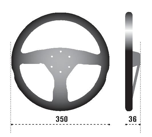 SPARCO 015R375PSN Steering Wheel 375 Suede Black for Automotive Performance and Comfort
