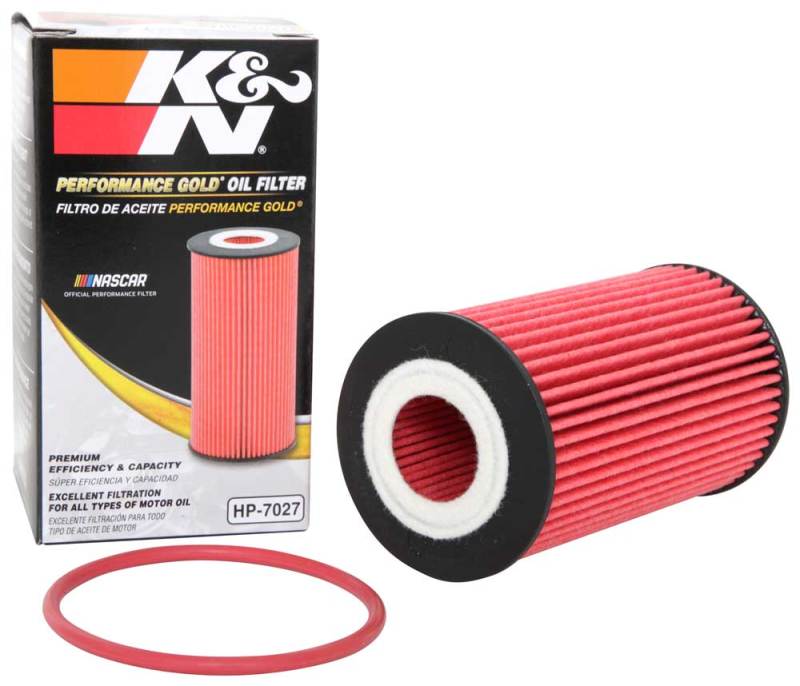 K&N Engineering HP-7027 Performance Oil Filter for 2011-2013 Chevrolet Cruze with Hengst Filter Housing