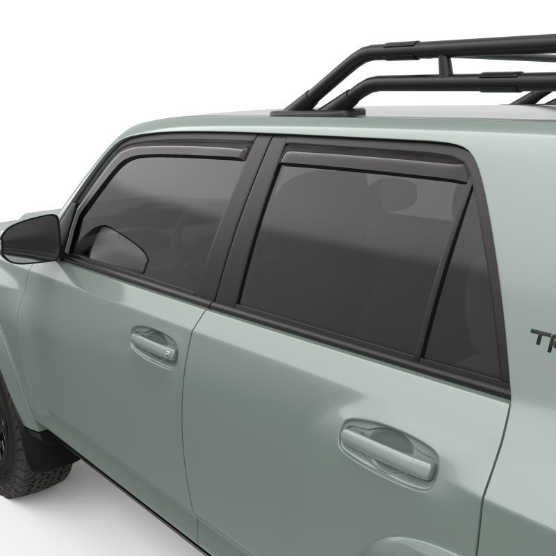 EGR In-Channel Window Visors for Toyota 4Runner 2010-2024 – Dark Smoke Finish, Set of 4 Part 575221