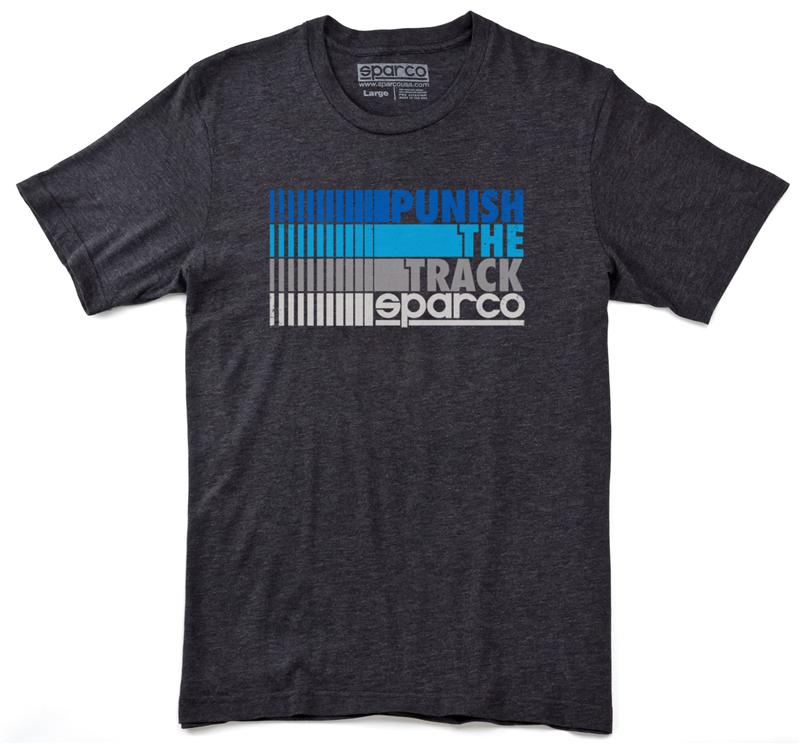 Sparco Punish Charcoal Large T-Shirt - Automotive Casual Wear