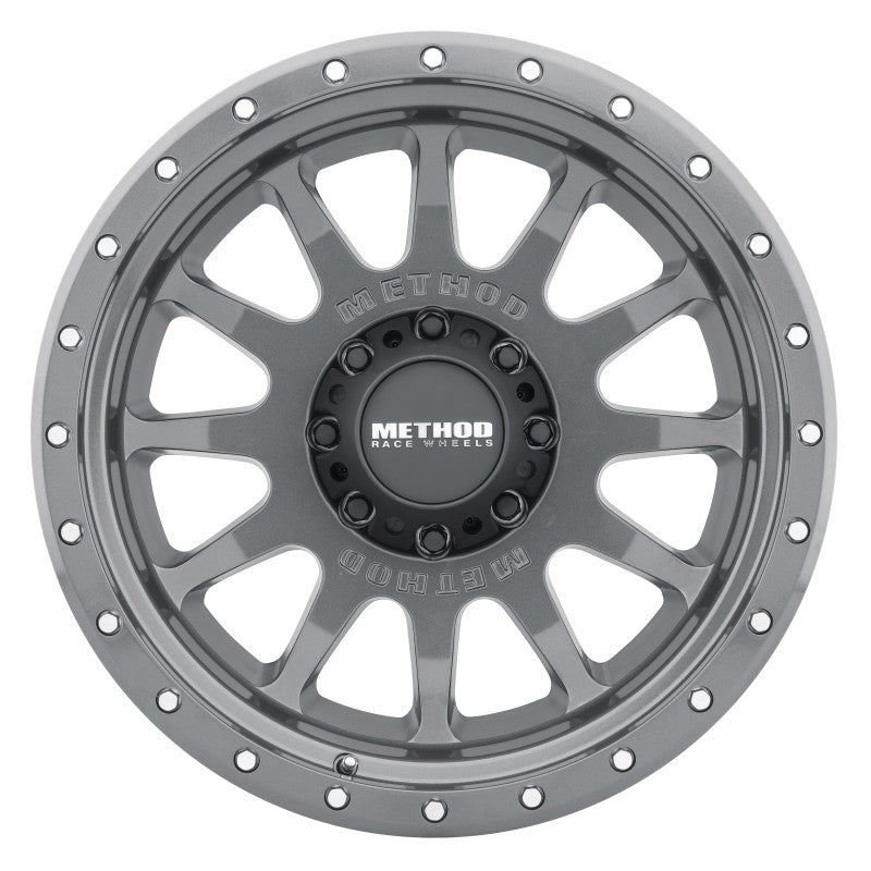 Method MR605 NV 20x10 Inch Titanium Wheel with -24mm Offset and 8x170 Bolt Pattern