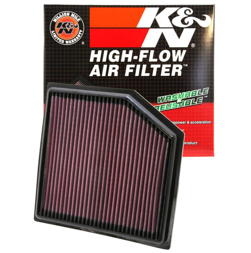 K&N Engineering 33-2452 High-Flow Drop-In Air Filter for Lexus GS and IS Models