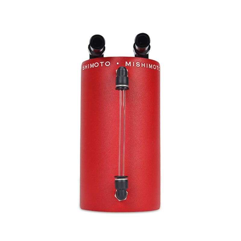 Mishimoto Large Aluminum Oil Catch Can - Wrinkle Red | Part MMOCC-LAWRD