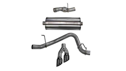 Corsa 2015-2020 GMC Yukon Denali 6.2L V8 Single Side Exit Cat-Back Exhaust w/ Polished Black Tips