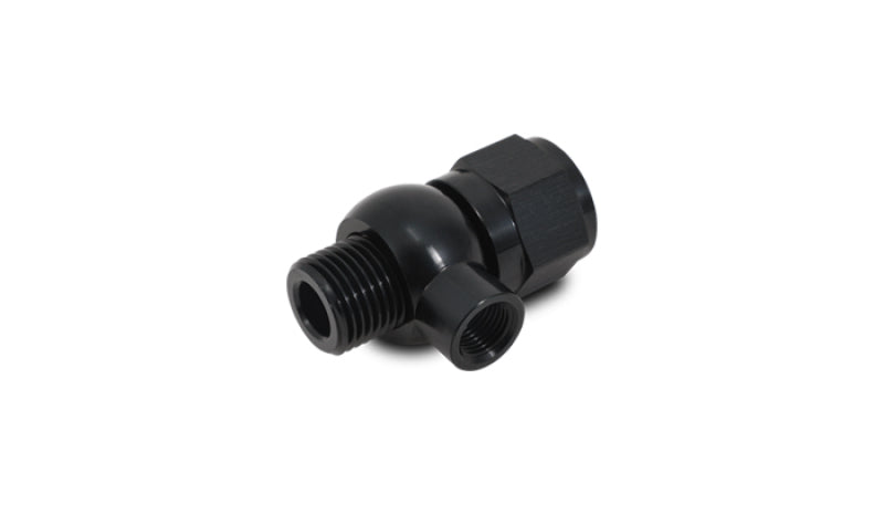 Vibrant LS Engine Oil Pressure Gauge Adapter Fitting - M16x1.5 Male/Female Thread with 1/8 in. NPT Banjo and Aluminum Construction