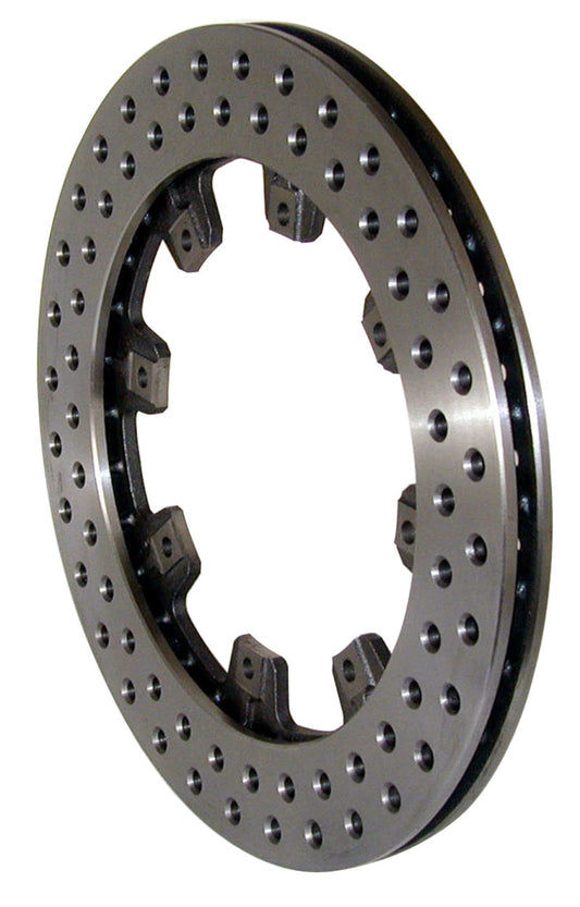 Wilwood ULD-32 Drilled Iron Rotor – 12.19 Inch Diameter, 0.81 Inch Thickness, 8-Lug Pattern for High-Performance Racing Vehicles