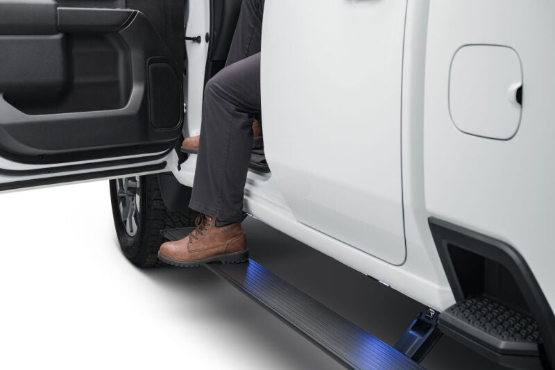 AMP Research PowerStep Plug & Play Automatic Running Boards for 2022-2023 Toyota Tundra (Gas Models) by AMP Research - Black