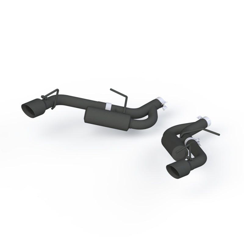 MBRP 16-19 Chevrolet Camaro 2.5 Inch Black Coated Non NPP Axle Back Exhaust System with Dual Wall Tips